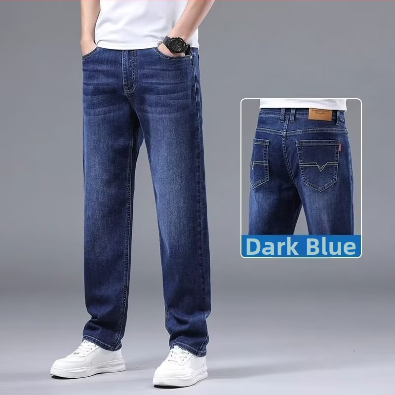 Džínové nohavice s rovnym strihom – stredný pás, stredná elasticita, mestský štýl, jeseň-zima 2025