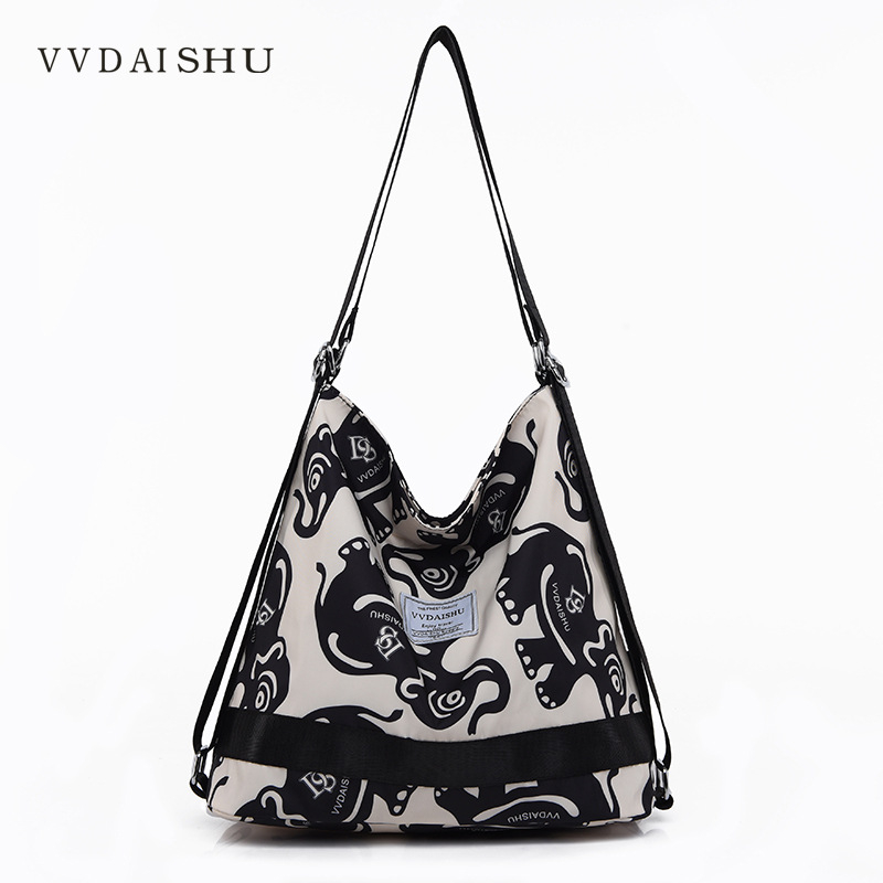 Geantă de umăr cu capacitate mare, din Oxford, închidere cu fermoar, buzunar interior cu fermoar și buzunar pentru telefon, căptușeală poliester