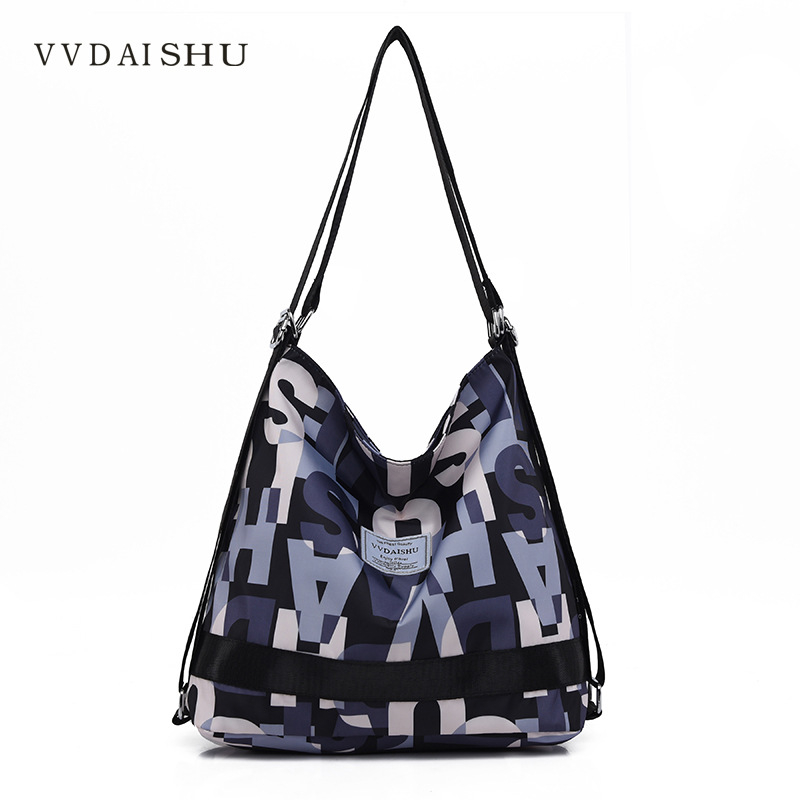 Geantă de umăr cu capacitate mare, din Oxford, închidere cu fermoar, buzunar interior cu fermoar și buzunar pentru telefon, căptușeală poliester