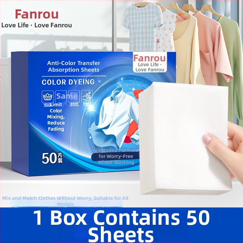 Pracie listy na farby – zabraňujú transferu farieb, pre domáce práčky, Značka: Fan Rou