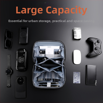 Mužský vodotesný cestovný organizér z Oxford textílie na dátové káble, kancelárske potreby a kozmetiku