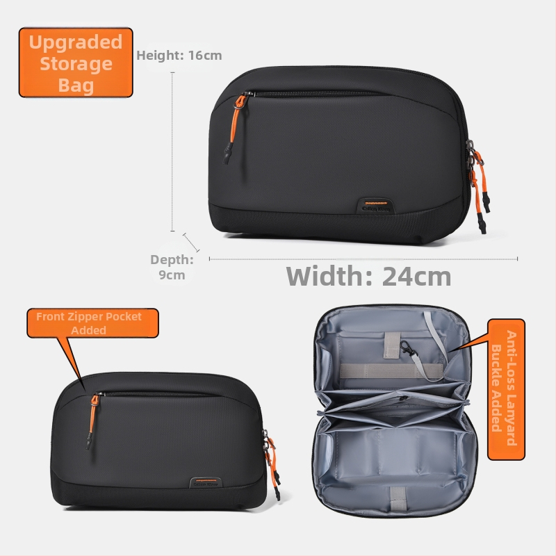 Mužský vodotesný cestovný organizér z Oxford textílie na dátové káble, kancelárske potreby a kozmetiku