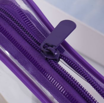 PVC vodootporna kozmetička torbica, prozirna, za putovanja sa zatvaračem