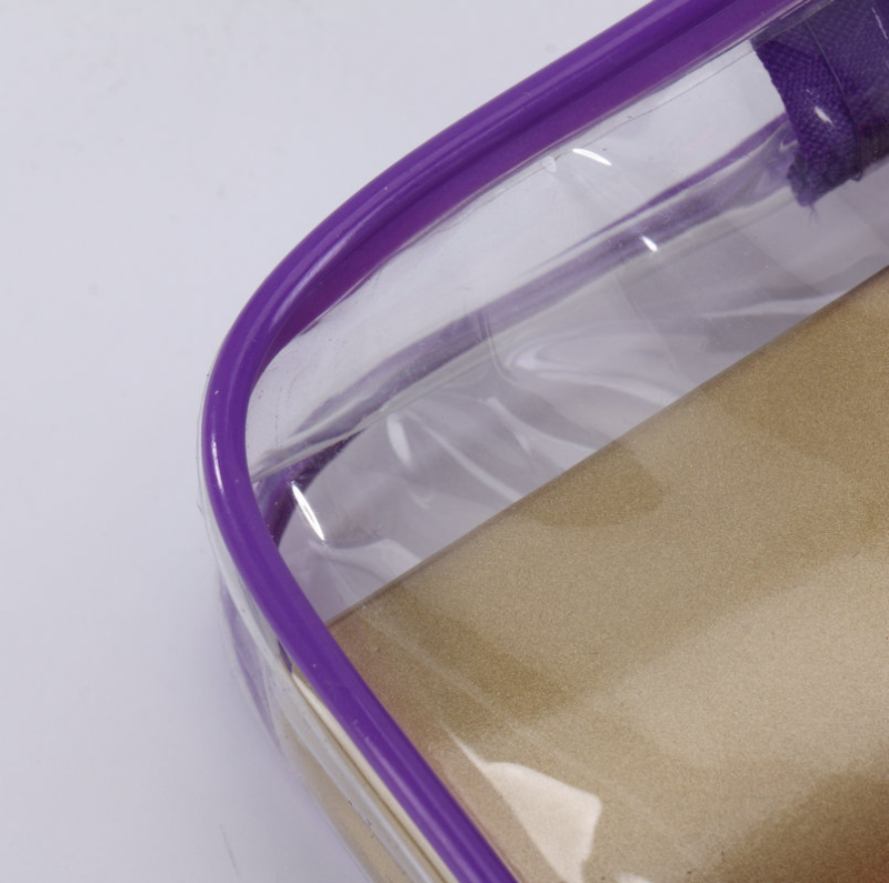 PVC vodootporna kozmetička torbica, prozirna, za putovanja sa zatvaračem
