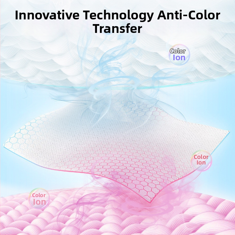 Liby листове за абсорбиране на багри за пране, предотвратяване на пренасянето на багри върху дрехи, домашна употреба