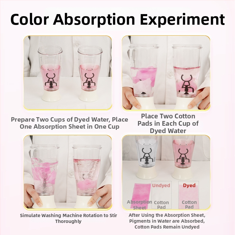 Liby листове за абсорбиране на багри за пране, предотвратяване на пренасянето на багри върху дрехи, домашна употреба