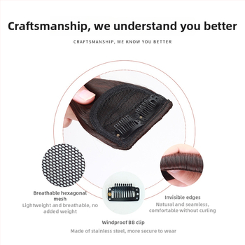 Príčesok pre ženy, podložka na korene pre objem, rovný štýl, vysokoteplotné vlákna