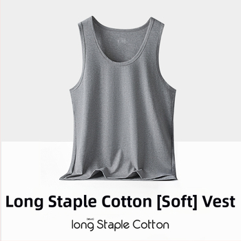 Meeste puuvillane varrukateta T-särk-vest, ühtlase värviga, 95% puuvill, suvi, noored, lihtne stiil.