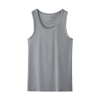 Meeste puuvillane varrukateta T-särk-vest, ühtlase värviga, 95% puuvill, suvi, noored, lihtne stiil.