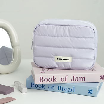 Bei Lian kézi hordozható kozmetikai tároló táska mindennapi használatra, uniszex, anyag: Down cloth composite cotton, bélés: poliészter, minta: egyszínű