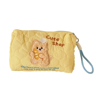 Geantă de machiaj - Formă cubică, Material textil, Ultra-ușoară, Stil cartoon drăguț, Model H476000 (Model H476000, Formă Cubică, Material Textil, Funcție Ultra-ușoară, Stil Cartoon Drăguț)