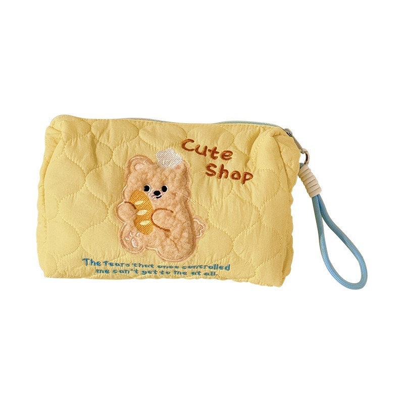 Geantă de machiaj - Formă cubică, Material textil, Ultra-ușoară, Stil cartoon drăguț, Model H476000 (Model H476000, Formă Cubică, Material Textil, Funcție Ultra-ușoară, Stil Cartoon Drăguț)