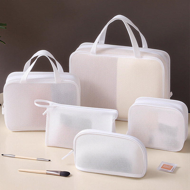 Hügieenikott PVC materjal, horisontaalne ruuduline kuju, mitmeotstarbeline reisikorraldaja (kosmeetika, riided ja hügieenitooted)