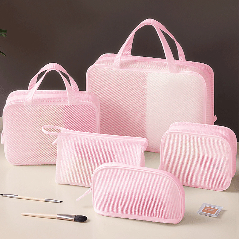 Hügieenikott PVC materjal, horisontaalne ruuduline kuju, mitmeotstarbeline reisikorraldaja (kosmeetika, riided ja hügieenitooted)