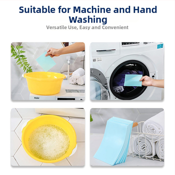 Prací tablety — ochrana proti špinám, nízka pena, bez vône, obsah aktívnej látky 6–10%