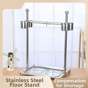 Подова стойка за папагала – неръждаема стомана, издръжлива, за птици.