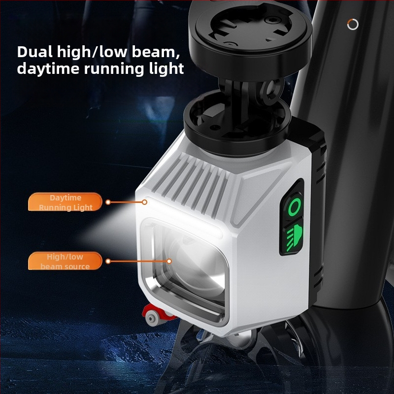 Viseće prednje svjetlo za bicikl za noćnu vožnju – kompatibilno s cestovnim i planinskim biciklima, podesiv daljinski i kratki snop, protiv zasljeplivanja