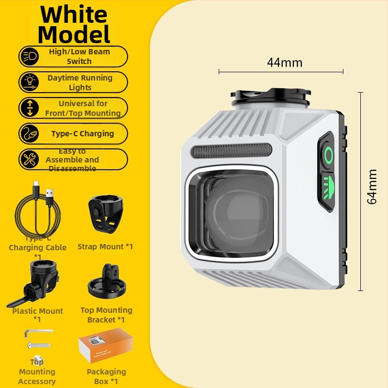 Viseće prednje svjetlo za bicikl za noćnu vožnju – kompatibilno s cestovnim i planinskim biciklima, podesiv daljinski i kratki snop, protiv zasljeplivanja