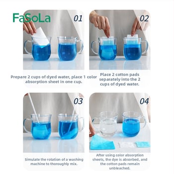 FaSoLa Pesulapp Värvide Ülekandmise Välistamiseks — Värvide Eralduspaber, Imav Leht, Värvide Ülekandmise Kaitse