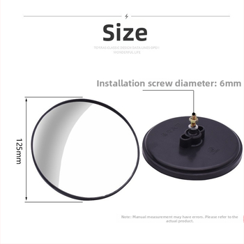 Zadné zrkadlo pre motocykle a cestujúce trojkolesové vozidlá — plastové, guľové (sférické) zrkadlo, Mojielong