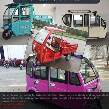 Zadné zrkadlo pre motocykle a cestujúce trojkolesové vozidlá — plastové, guľové (sférické) zrkadlo, Mojielong