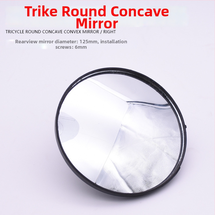 Zadné zrkadlo pre motocykle a cestujúce trojkolesové vozidlá — plastové, guľové (sférické) zrkadlo, Mojielong