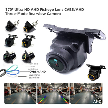 JF-T14 automatická cúvacia kamera pre vozidlo, 1000TVL, 12V, 180° uhol pohľadu, dvojcestný video vstup