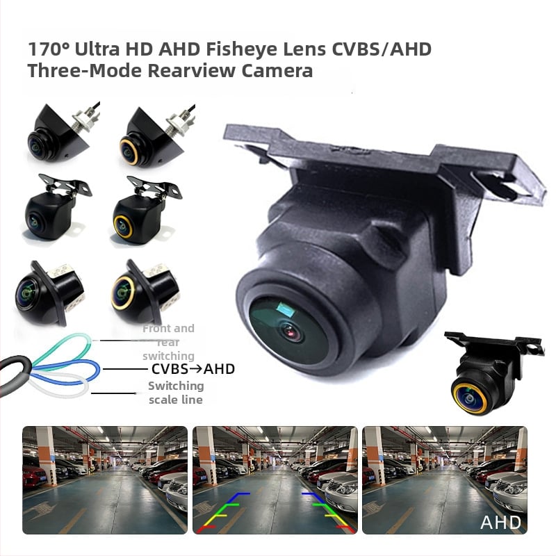 JF-T14 automatická cúvacia kamera pre vozidlo, 1000TVL, 12V, 180° uhol pohľadu, dvojcestný video vstup