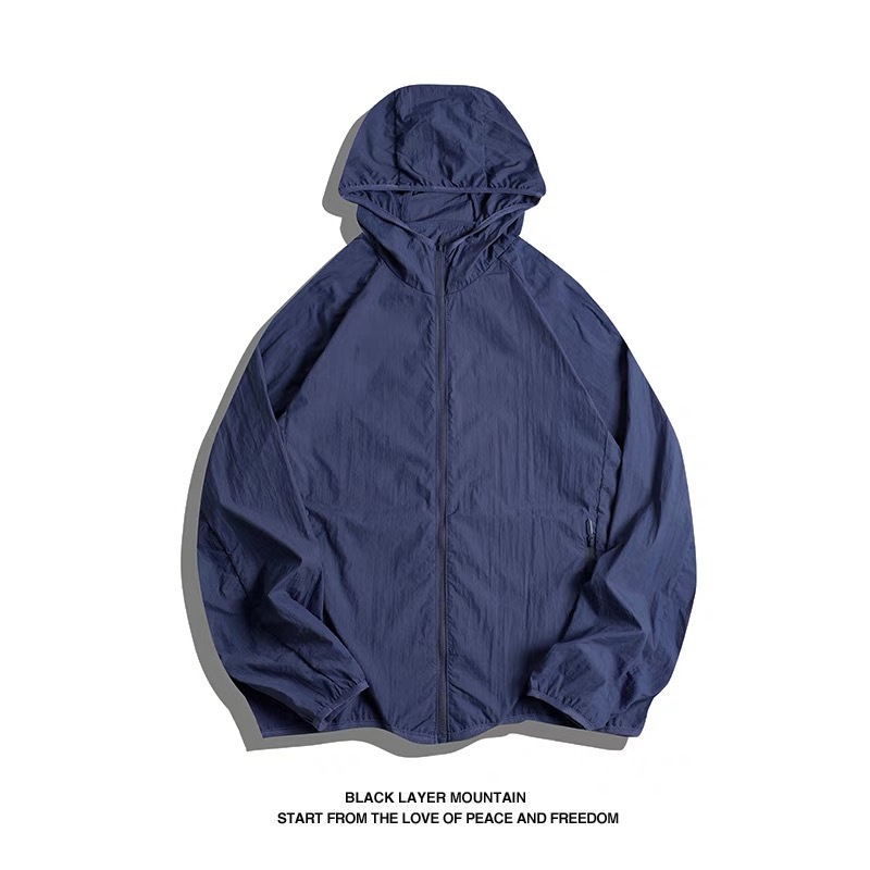Hooded windbreaker za outdoor upotrebu s UPF50+ UV zaštitom, vodootporna, brzo suši, prozračna