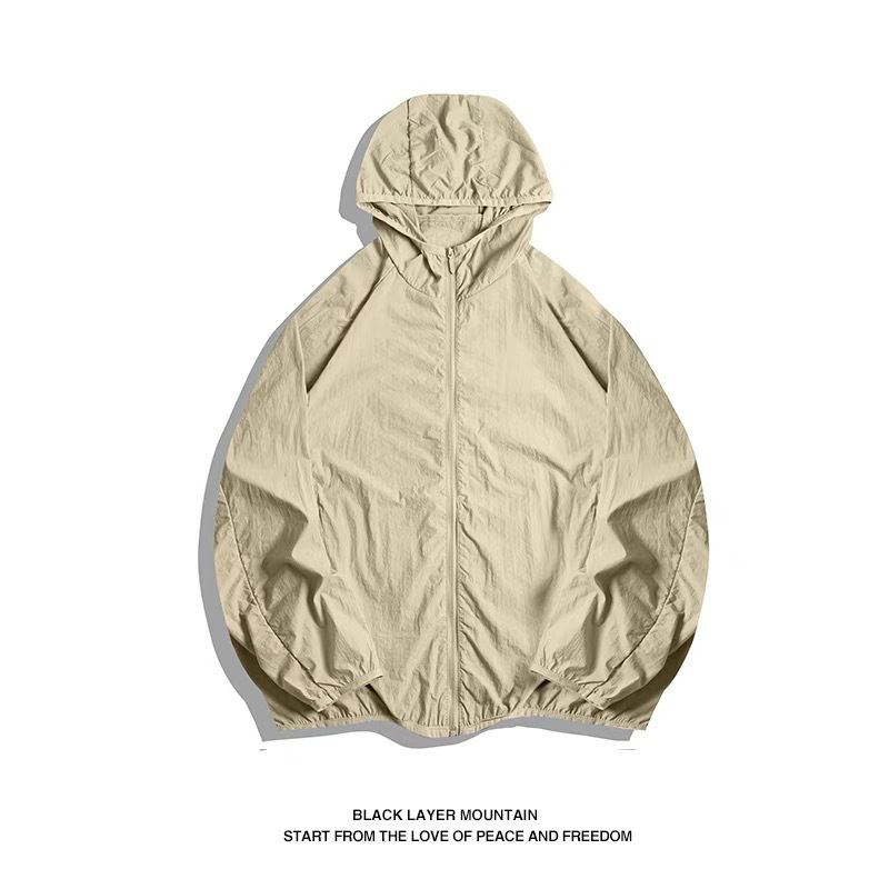 Hooded windbreaker za outdoor upotrebu s UPF50+ UV zaštitom, vodootporna, brzo suši, prozračna