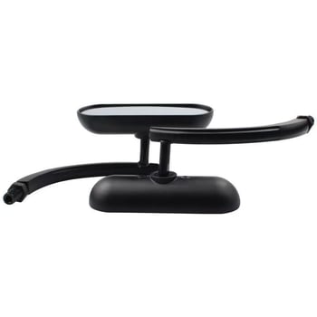 Retrovizor za motocikl – aluminij, kvadratno ogledalo, montaža s desnim i lijevim navojem, anti-glare, univerzalna kompatibilnost