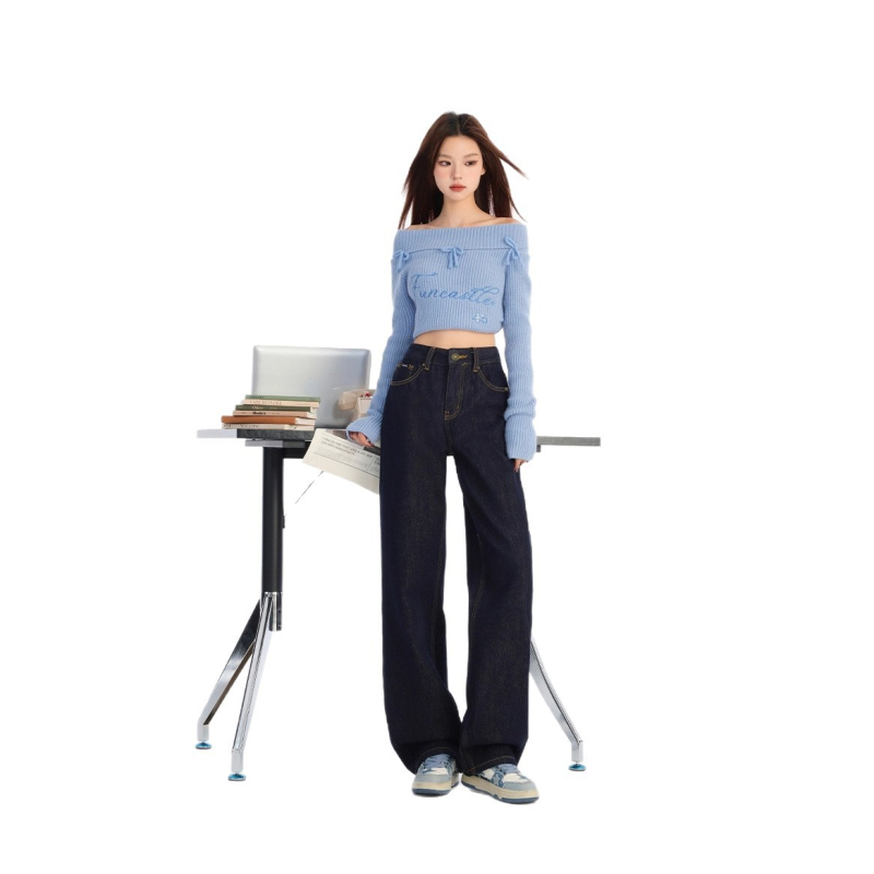 Teksad: vaba sirge lõikega, kõrge vöökoht, vooder, denim, 70-80% puuvill