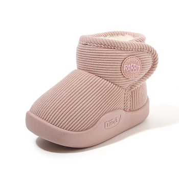 Detské snehové čižmy s kožušinovým vrchným dielom, nepremokavé, voľnočasový štýl pre vek 1–6 rokov