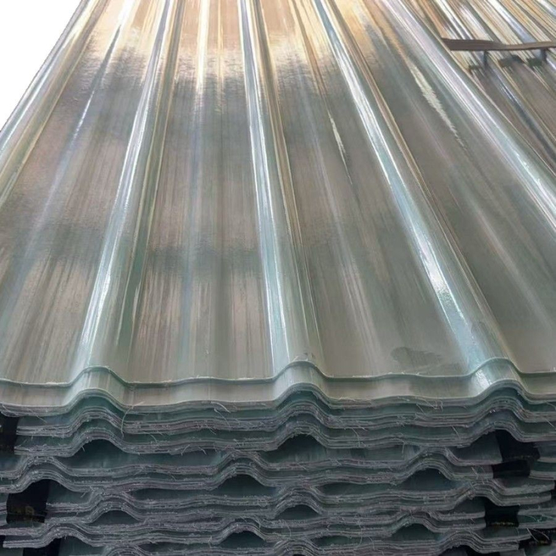 Priehľadný FRP strešný panel pre továrenské budovy a rekonštrukciu skleníkov, na objednávku vyrobené