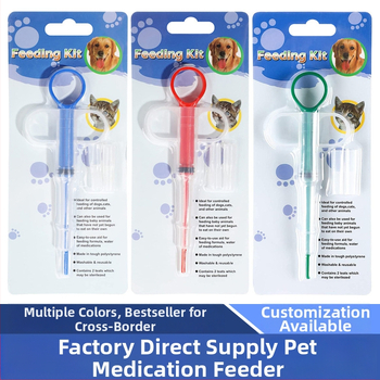Push-tüüpi lemmikloomade ravimite manustamise seade kassidele ja koertele, plastmassist