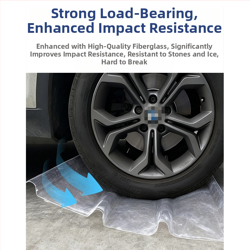 FRP skaidri šviesos surinkimo plokštė šiltnamiui — laiptų formos, sustiprinta poliesterio pluošais; atspari senėjimui, krušai atspari, korozijai atspari, ugniai atspari ir šilumos izoliacijai