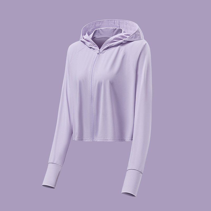 Jachetă de protecție solară cu glugă UPF50, nailon respirabil, uscare rapidă, jachetă de exterior de vară