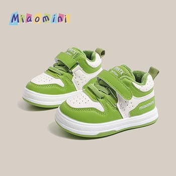 Pantofi bebeluși pentru învățarea mersului, suprafață din microfibră, Velcro, talpă TPR, 1-3 ani