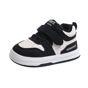 Pantofi bebeluși pentru învățarea mersului, suprafață din microfibră, Velcro, talpă TPR, 1-3 ani