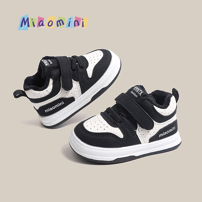 Pantofi bebeluși pentru învățarea mersului, suprafață din microfibră, Velcro, talpă TPR, 1-3 ani