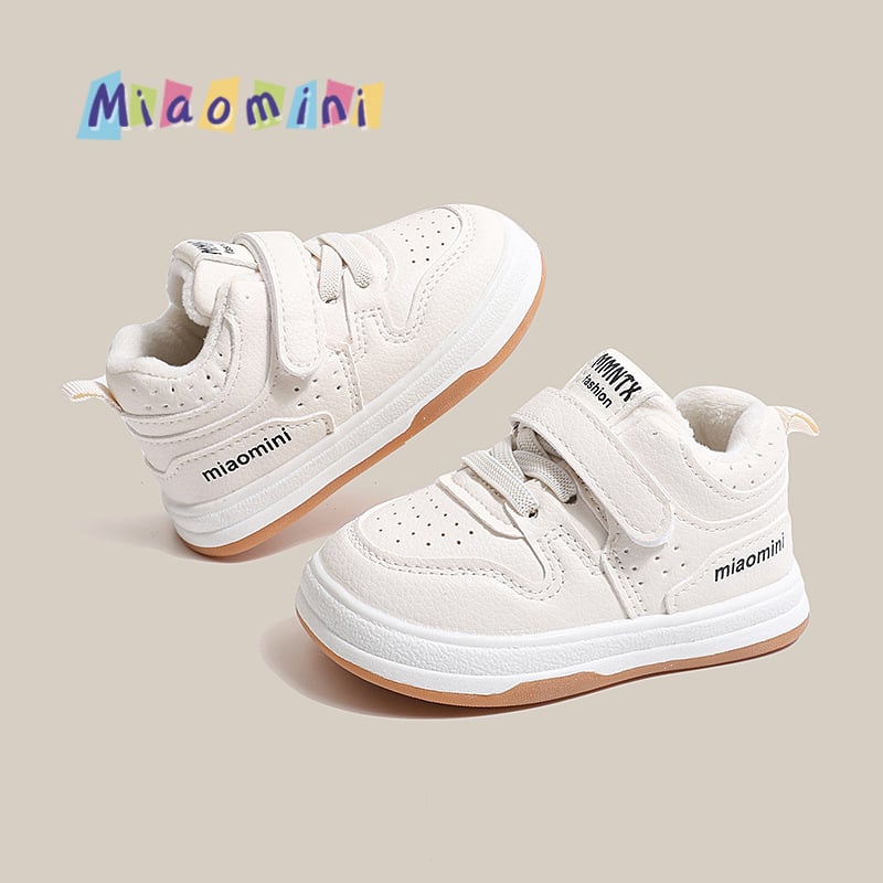 Pantofi bebeluși pentru învățarea mersului, suprafață din microfibră, Velcro, talpă TPR, 1-3 ani