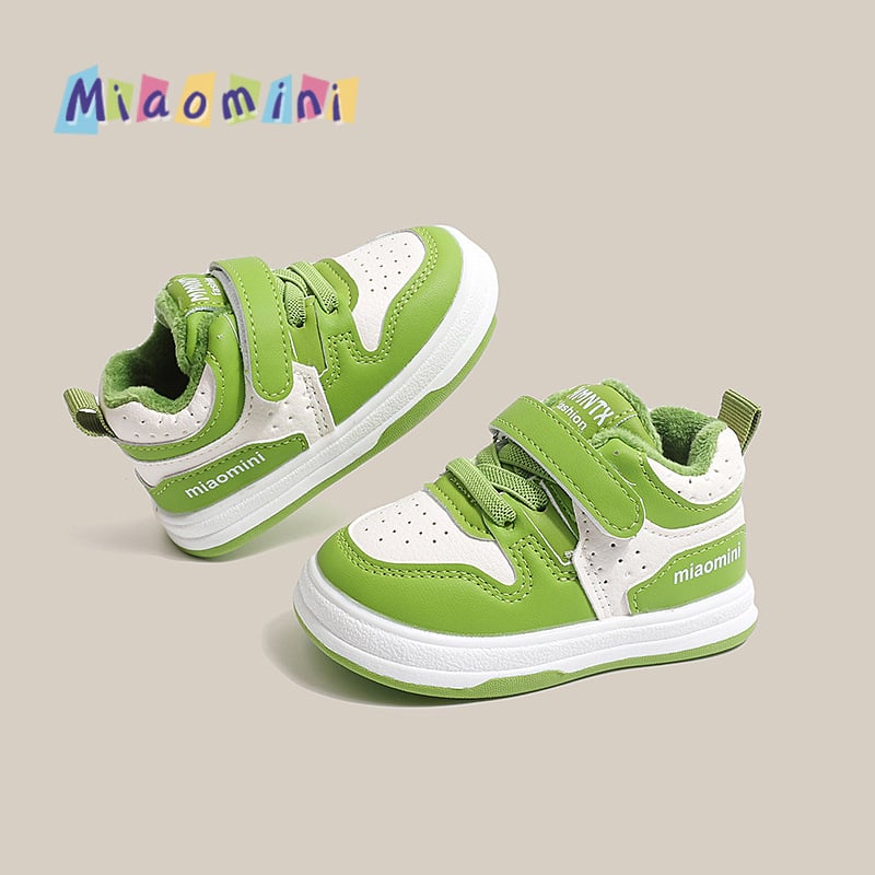 Pantofi bebeluși pentru învățarea mersului, suprafață din microfibră, Velcro, talpă TPR, 1-3 ani