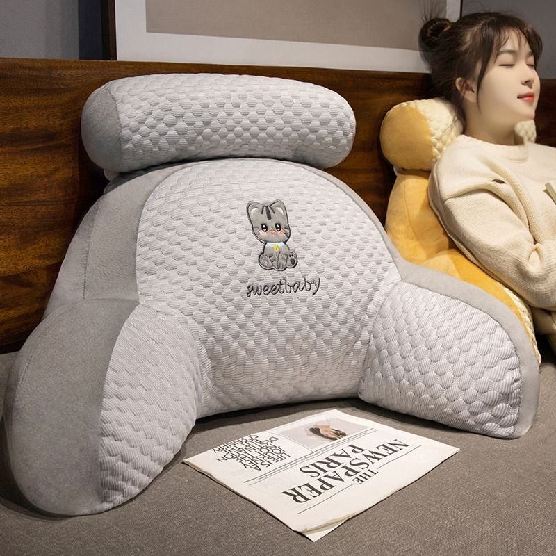 Plüüsist kate ja PP puuvillase täidisega lülisamba toeta padi, ühee toon disain, karikatuur stiil, kontorile, diivanile ja ühiselamusse