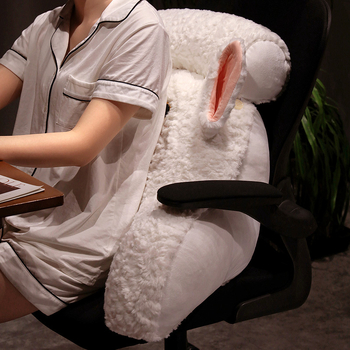 Seljatugedepadi plüüsvillaga kattega, armsa loomade motiiviga, PP-puuvill täidis, kohandatav