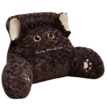 Seljatugedepadi plüüsvillaga kattega, armsa loomade motiiviga, PP-puuvill täidis, kohandatav