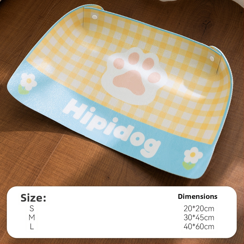 Plastmassist kasside söögialus – tilkade vältimine, libisemisvastane, veekindel, hõlpsasti puhastatav