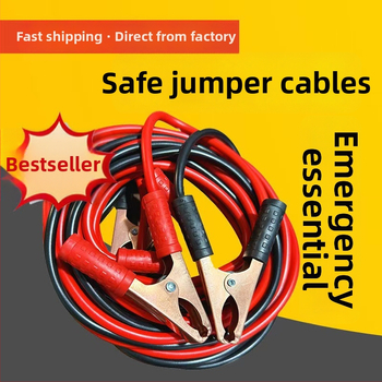 Sada káblov na štartovanie batérie so svorkami, núdzové štartovacie káble, 600A, nástrojový set, pripravený na vlastnú značku