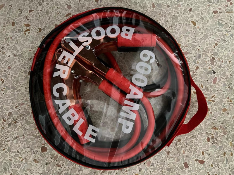 Sada káblov na štartovanie batérie so svorkami, núdzové štartovacie káble, 600A, nástrojový set, pripravený na vlastnú značku