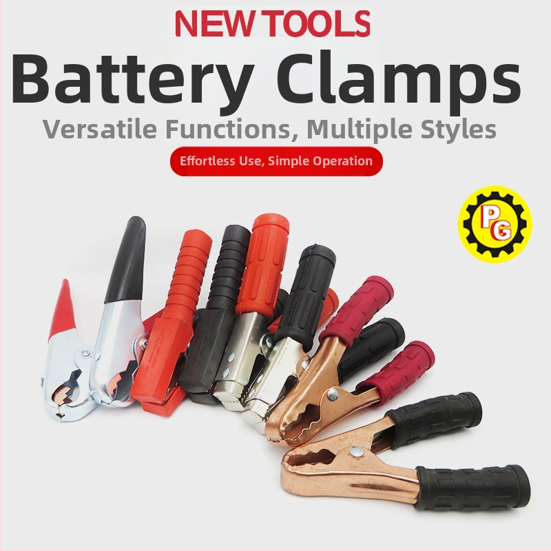 1000A automobiļu akumulatora klipsa ar dzīvu vadu uzlādei un testēšanai