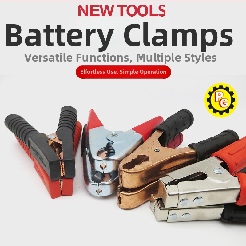 1000A automobiļu akumulatora klipsa ar dzīvu vadu uzlādei un testēšanai